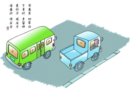 ��ʻ�˼��˳����³�ʱ��תͷ�۲쳵���෽�ͺ�ͨ��״��.jpg